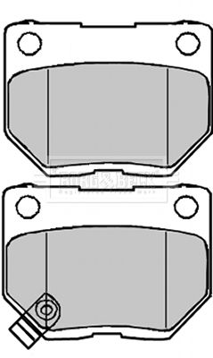 BORG & BECK Комплект тормозных колодок, дисковый тормоз BBP1984